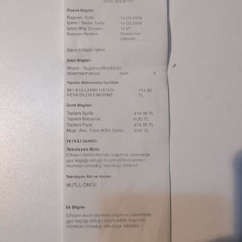 Bosch Marka Buzdolabında Yaşadığım Mağduriyet Ve Firmanın Tutumu