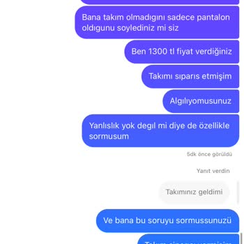 Pelinin Elbiseleri (İnstagram) Eksik Ürün Gönderip Üslup Bozukluğu Ve Engelleme
