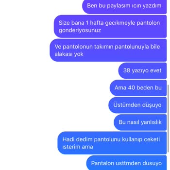 Pelinin Elbiseleri (İnstagram) Eksik Ürün Gönderip Üslup Bozukluğu Ve Engelleme