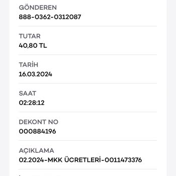 Akbank MKK Ücret İadesi