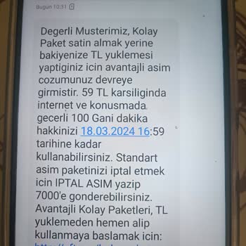 Vodafone Haksız Kesinti Yapması