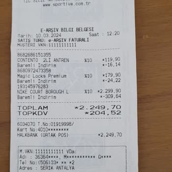 Sportive Ürünün Teslim Edilememesi