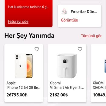 Vodafone Yüksek Fatura Gelmiş