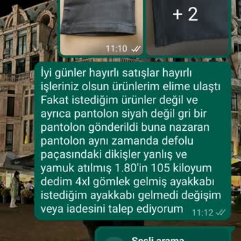 Bey'lik Kombin Yanlış Ürün - Muhatap Bulamama