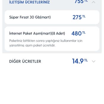 Turkcell İnternet Aşım İtelemesi