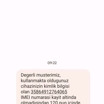 Reeder 2 Günlük Cihazda IMEI Kayıtlı Olmaması
