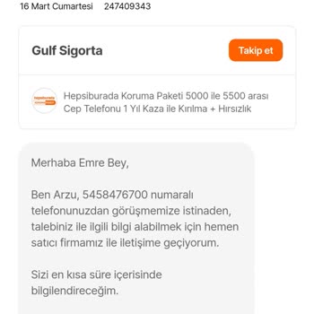 Hepsiburada Koruyucu Sigorta Yapılmadı