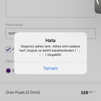 Gratis Şikayeti Adres İsmi