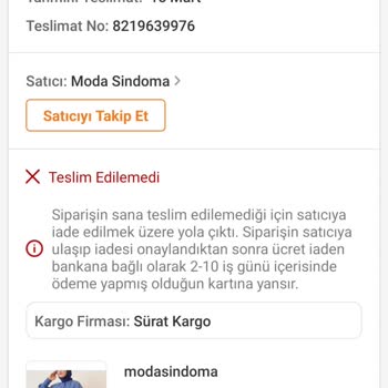 Trendyol Siparişler Teslim Edilmiyor