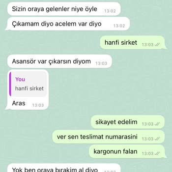 Aras Kargo Siparişi Asansöre Bırakıp Gitmiş