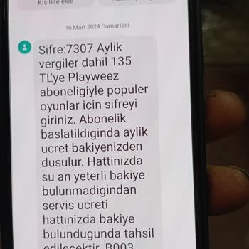 Playweez Abone İptali Yapılamıyor