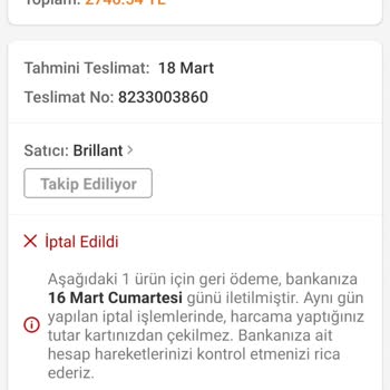 Trendyol Ücret İadesi Yapmıyor
