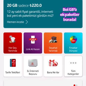 Vodafone Paket Bilgileri Çıkmıyor