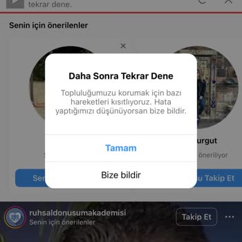 Instagram Müşteri Sorunu