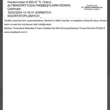 Ziraat Bankası Evim Yıkılmış Olmasına Rağmen İznim Dışında Hesabımdan Para Çekilmiş