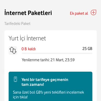 Vodafone 25 GB Mobil İnternet Artık Çabuk Bitiyor. Neden?