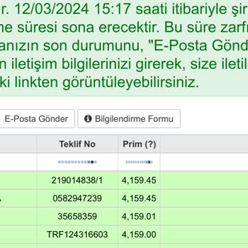 Ankara Sigorta Verdiği Teklifi Kabul Etmiyor