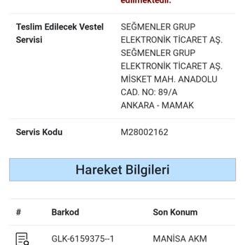 GPS Line Logistic Trendyol'dan TV Siparişi Ve Kargo Gecikmesi