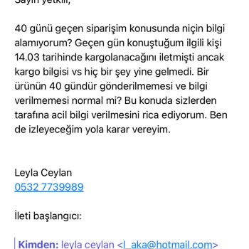 Tepe Home Teslim Edilmeyen Bilgi Verilmeyen Ürün