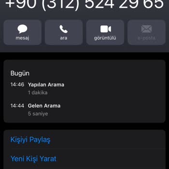 0312 524 29 65 3125242965 Numarasının Araması