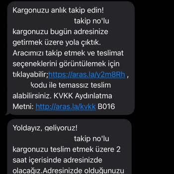 Aras Kargo Siparişimi Teslim Etmedi