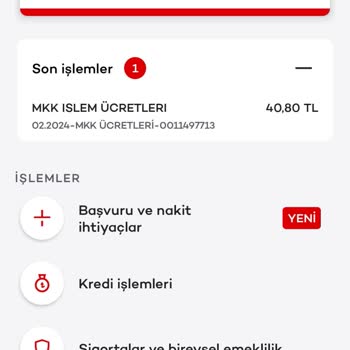 MKK Gayrimenkul Bilgi Merkezi MKK İşlem Ücreti Kesintisi.