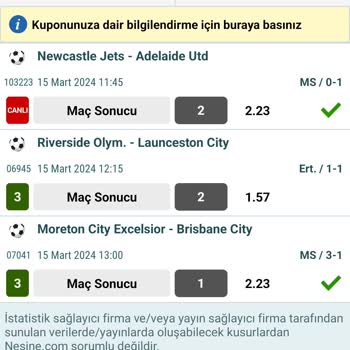 Nesine Kazandığın Kuponu Geç Yatırma