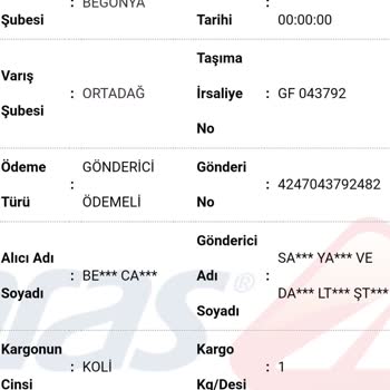 Aras Kargo Ortadağ Şubesi 10 Gündür Teslim Edilmeyen Kargo