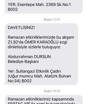 Sultangazi Belediyesi Mesaj İptal Edememe Sorunu