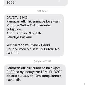 Sultangazi Belediyesi Mesaj İptal Edememe Sorunu