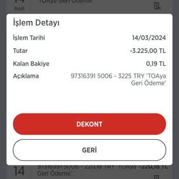 Ziraat Bankası Toya Kesilen Paramın Geri Yatmasını İstiyorum.