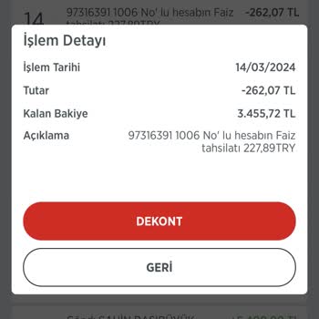 Ziraat Bankası Toya Kesilen Paramın Geri Yatmasını İstiyorum.