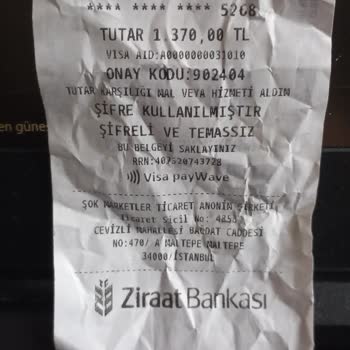 Şok Market 'ten İnternet Alışverişi Yaptım. Pişmanım. Mağdur Edildim.