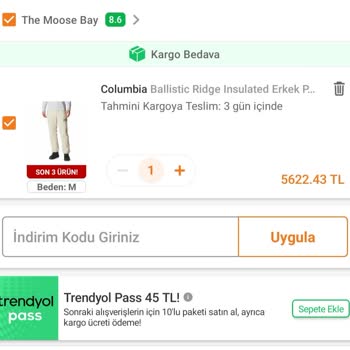 The Moose Bay Stoklarında Olan Ürünü Kampanyalı Diye Göndermiyor