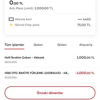 Akbank Fazla Çekilen HGS Tutarını Hesabıma Yatırmıyor!