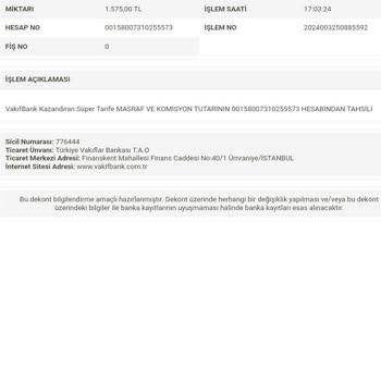 VakıfBank. Kazandiran Tarife
