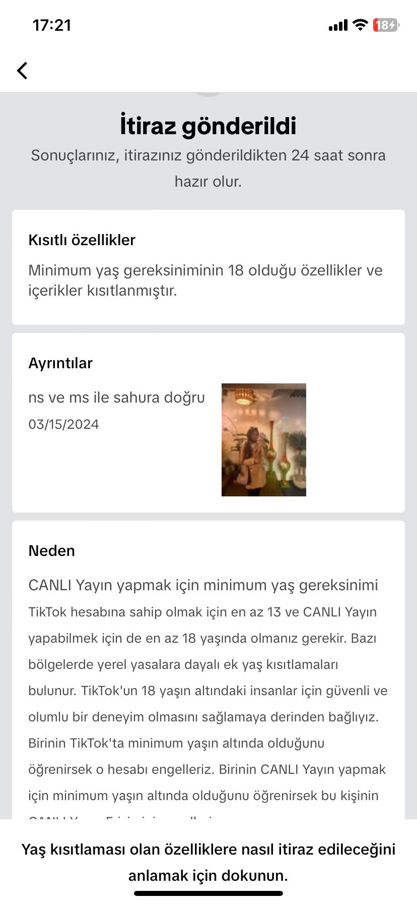 TikTok Canlı Yayın İhlali - Şikayetvar