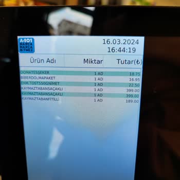 A101 Etiket Ve Kasada Fiyat Farkı