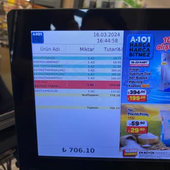 A101 Etiket Ve Kasada Fiyat Farkı
