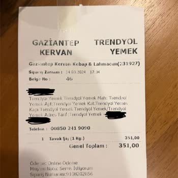 Trendyol Yemek 1kg Tavuk Şiş Siparişim Bana 300 Gr Olarak Geldi