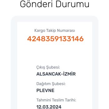 Aras Kargo Teslim Alınıp Bekletilen Kargo