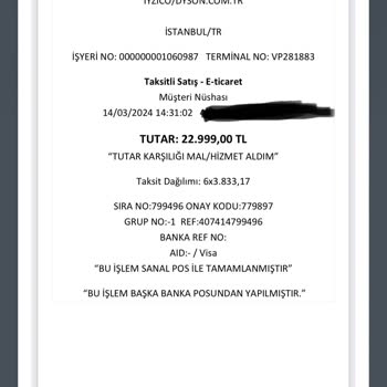 Dyson İnternet Siparişi Ve Çözümsüzlük!
