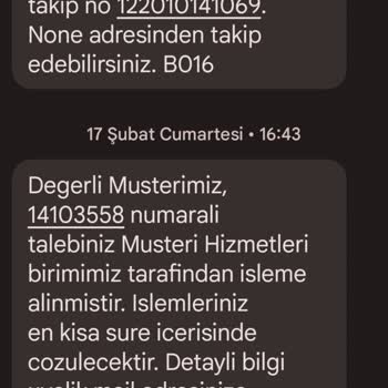 A101 Den Alınan Ürün İadesi Yapılmış Ve Ücret İadesi Yapılmamıştır.