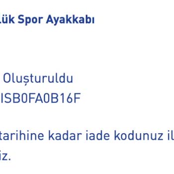Intersport Ürünü Teslim Almasına Rağmen İade Talebime Cevap Vermiyor