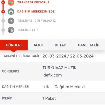 İdefix'ten Aldığım Ürünü Teslim Alamadım