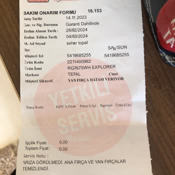 Tefal Bozuk Olan Robot Süpürgeyi İade Etmek Ya Da Yenisini İstiyorum