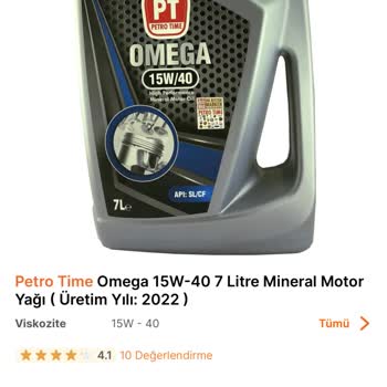 Hepsiburada Araç İçin Aldığım Motor Yağı Sahte, Eksik Kg