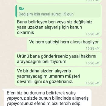Moday Butik Yasal Hakkım Olan İade Alma Hakkımı Kullandırmadı