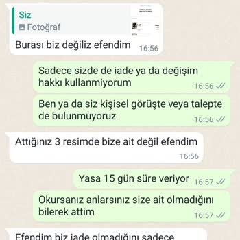 Moday Butik Yasal Hakkım Olan İade Alma Hakkımı Kullandırmadı