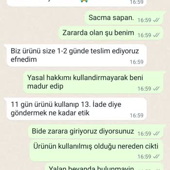 Moday Butik Yasal Hakkım Olan İade Alma Hakkımı Kullandırmadı